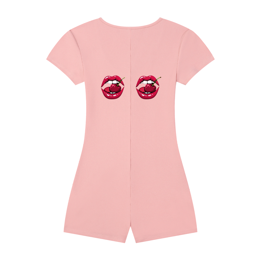 Women's Dual-Function Cape Tie-Waist Romper
