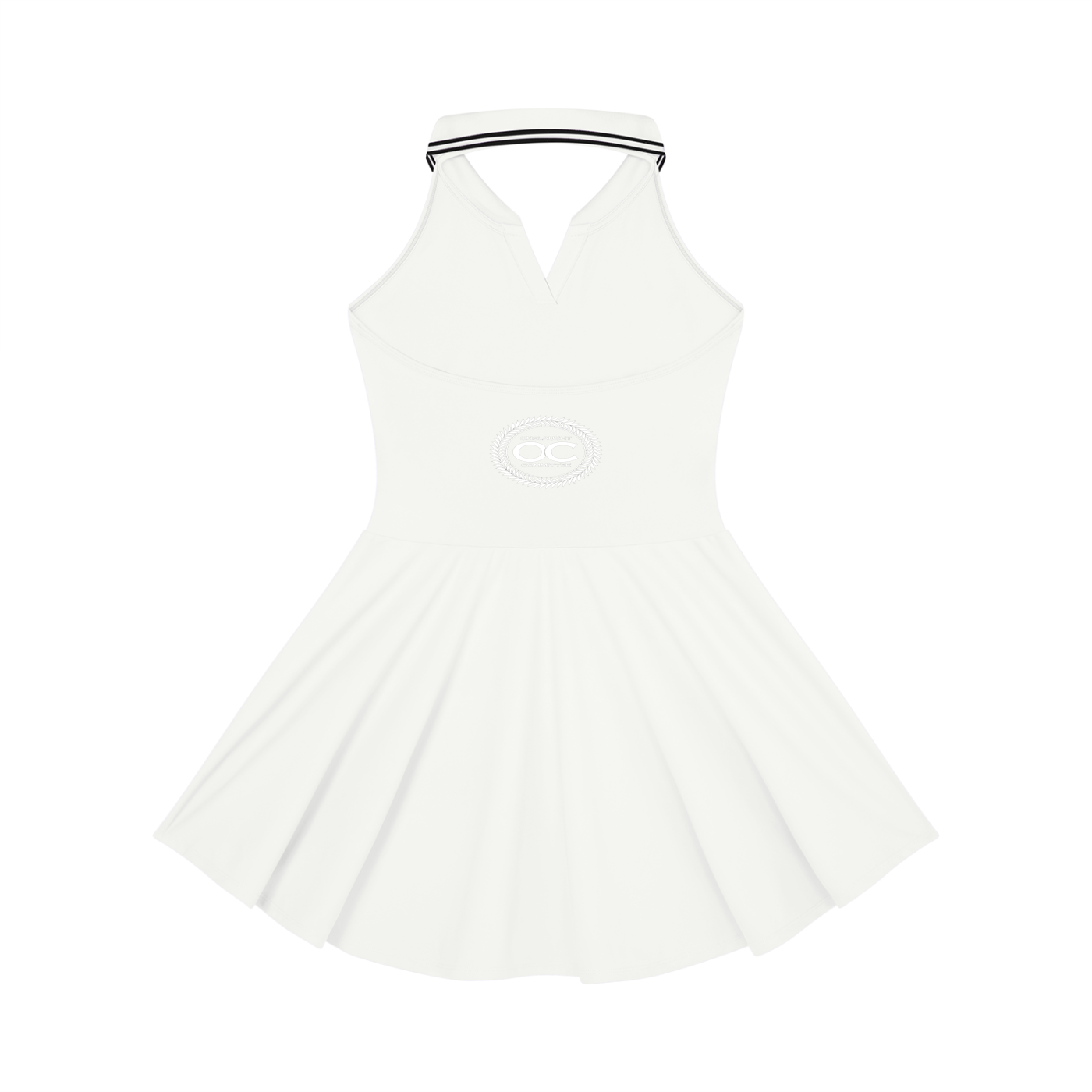 Women's Collared Halter A-Line Tennis Dress