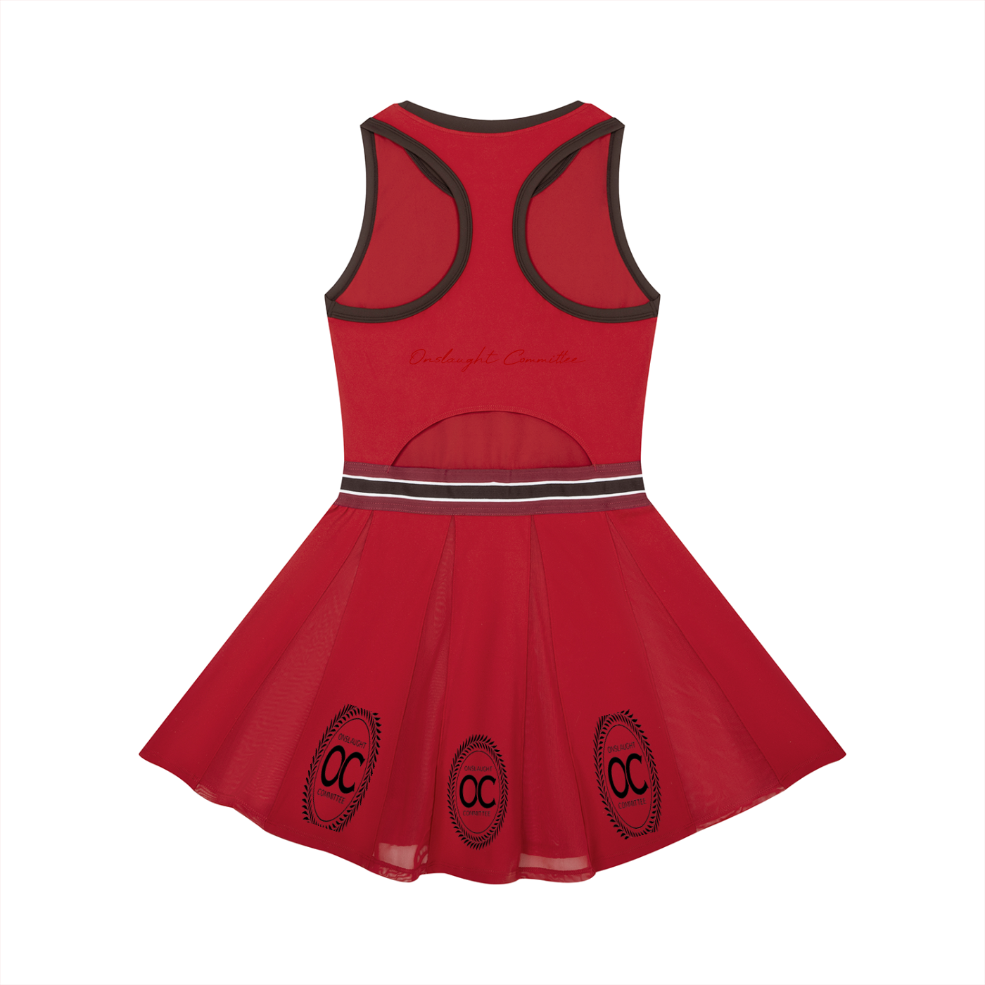 Women's Color Block A-Line Sleeveless Dress