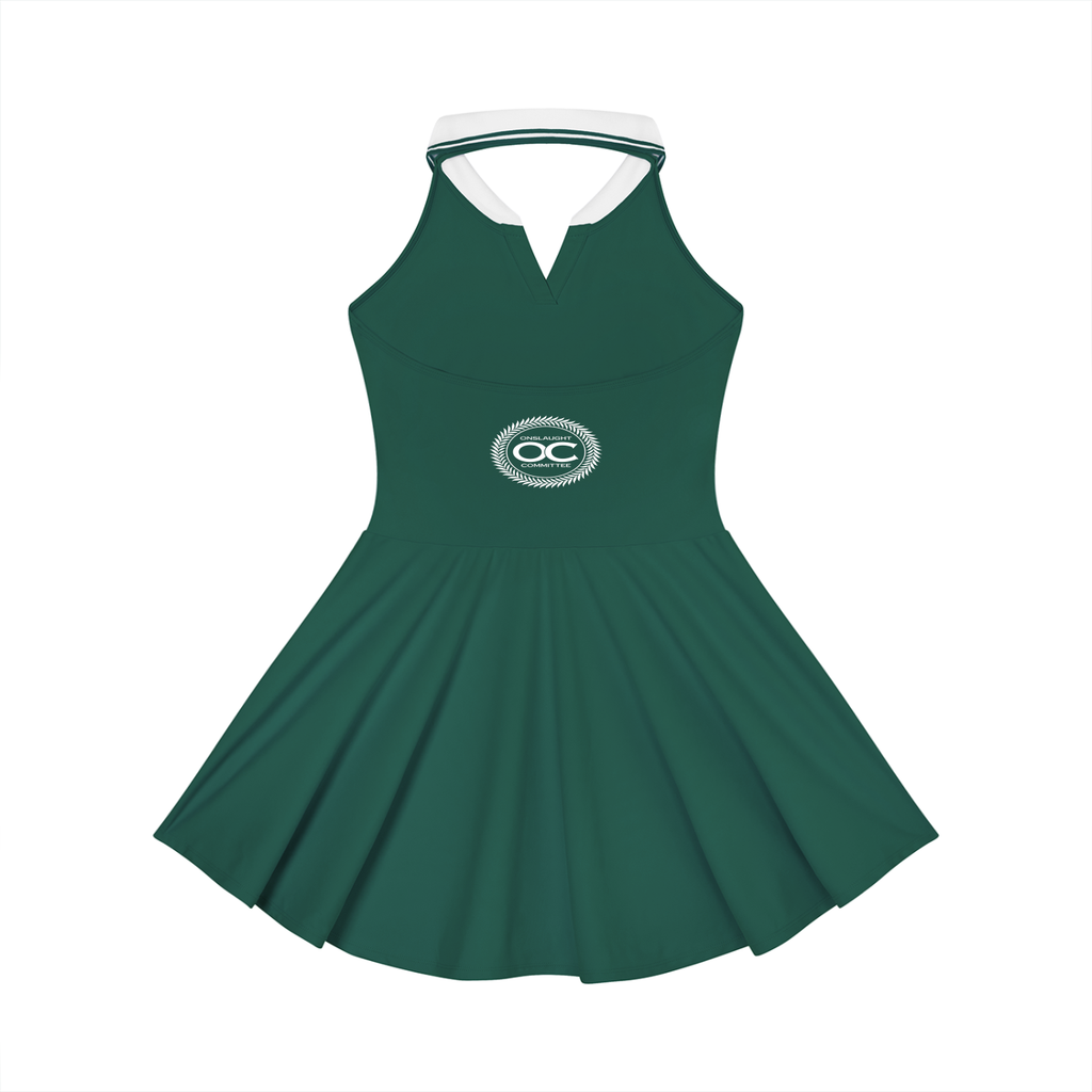 Women's Collared Halter A-Line Tennis Dress