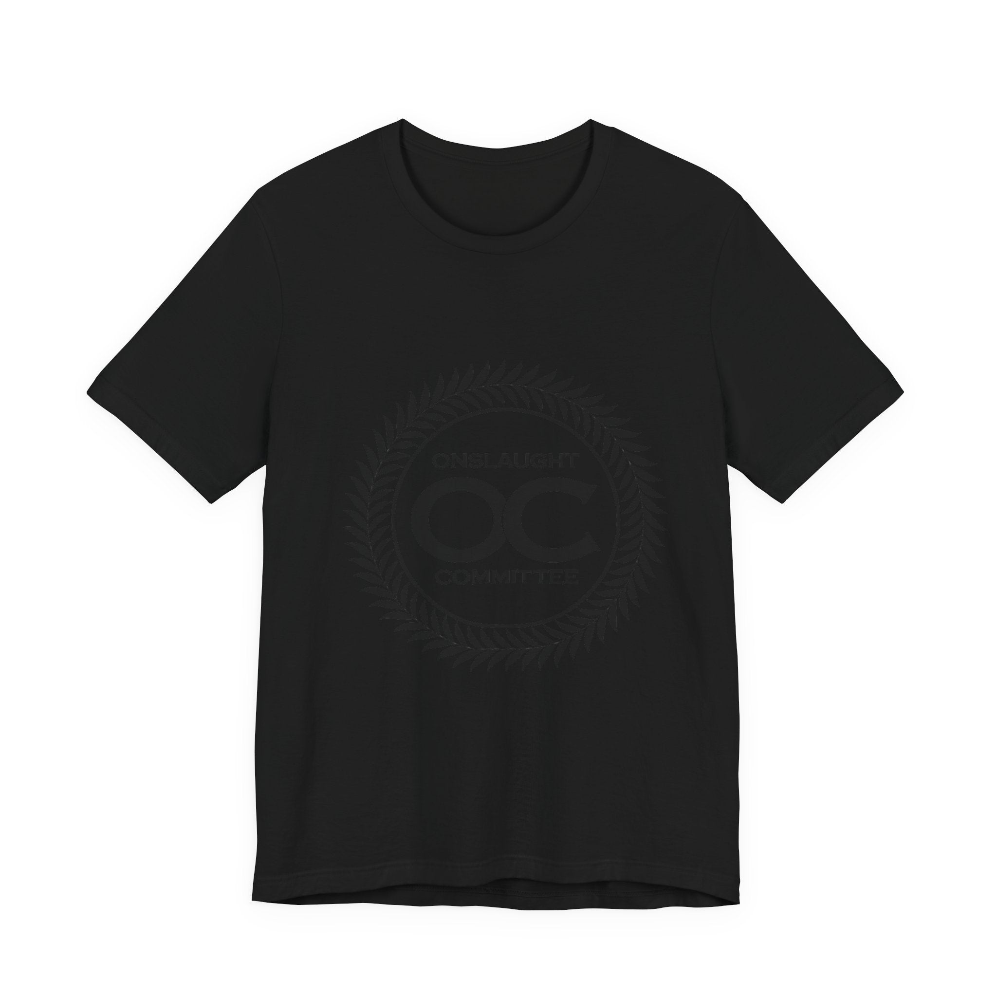 Onslaught Committee OC Logo T-Shirt — Minimalist Laurel Crest Tee