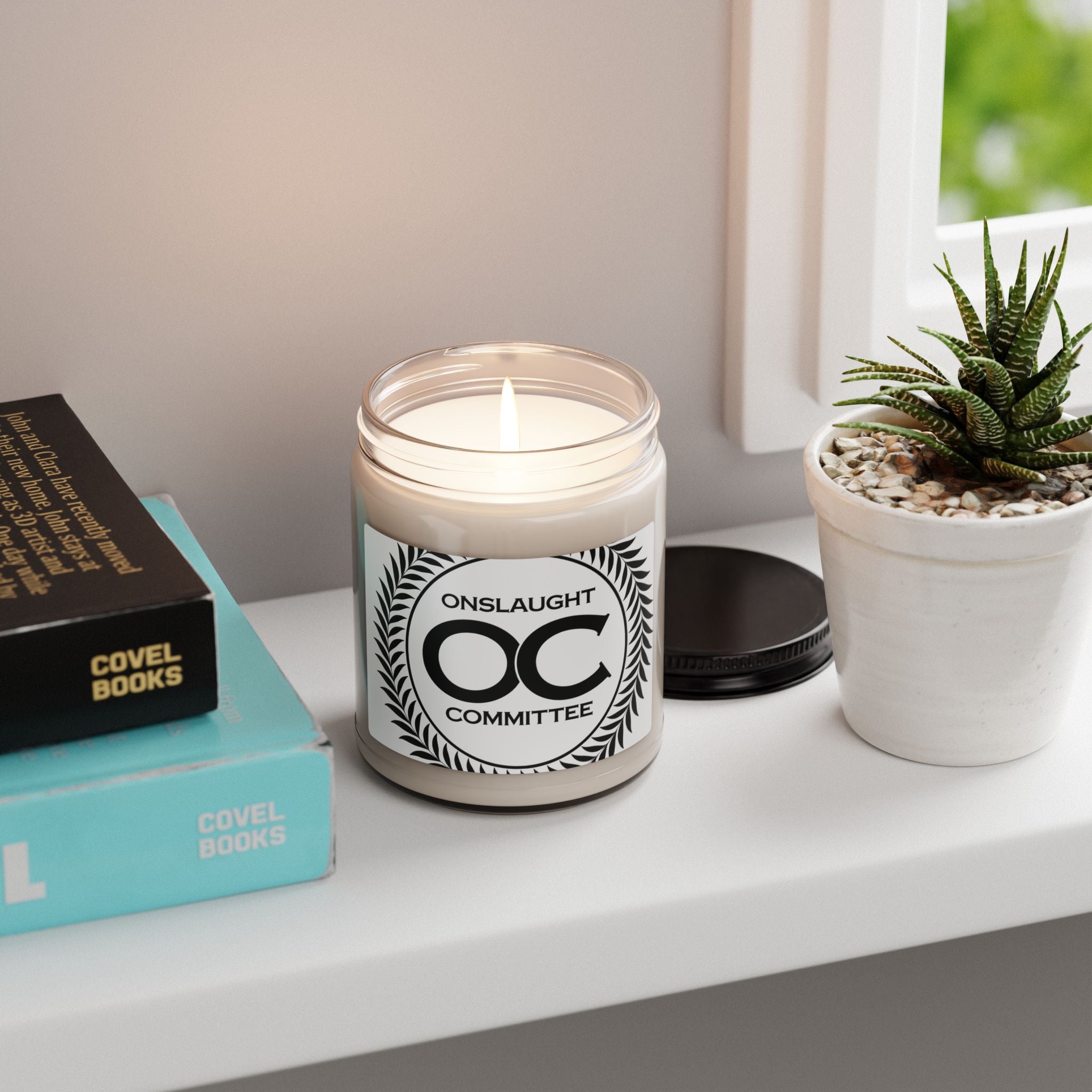 Onslaught Committee OC Logo Soy Candle — 9oz Scented Jar
