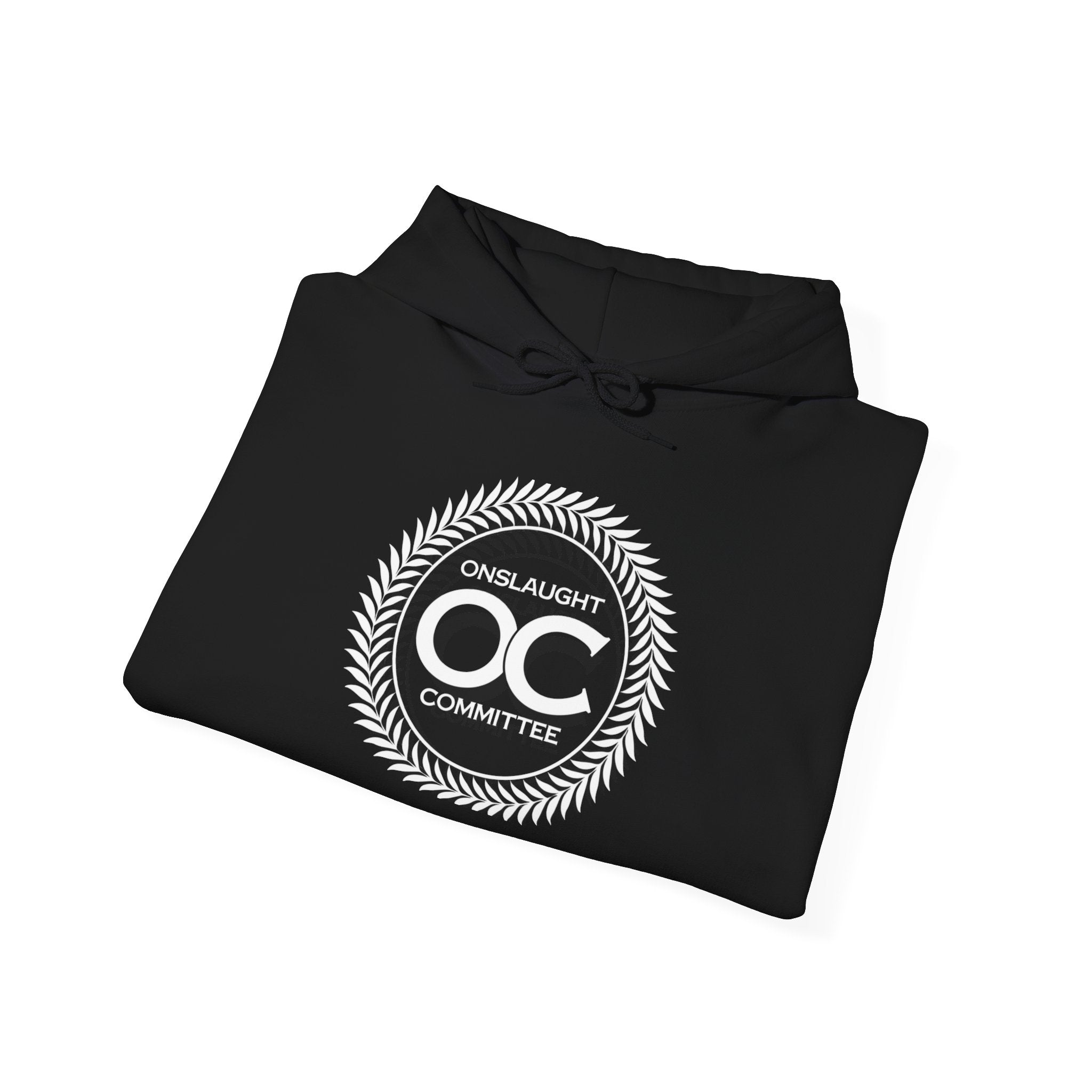 Onslaught Committee OC Logo Hoodie - Laurel Crest Graphic Sweatshirt