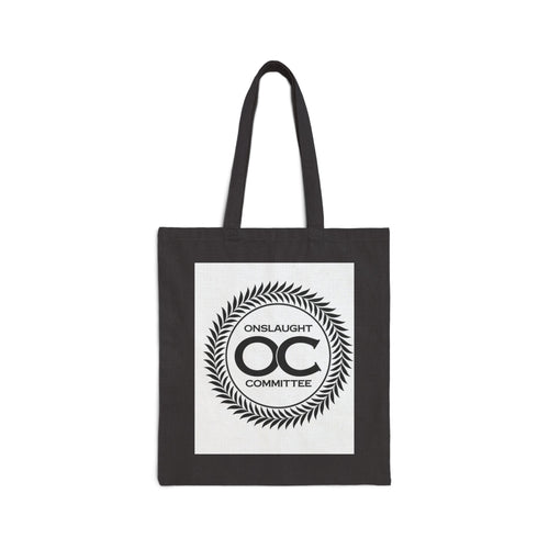 Cotton Canvas Tote — "Onslaught Committee" OC Laurel Logo Eco Shopper