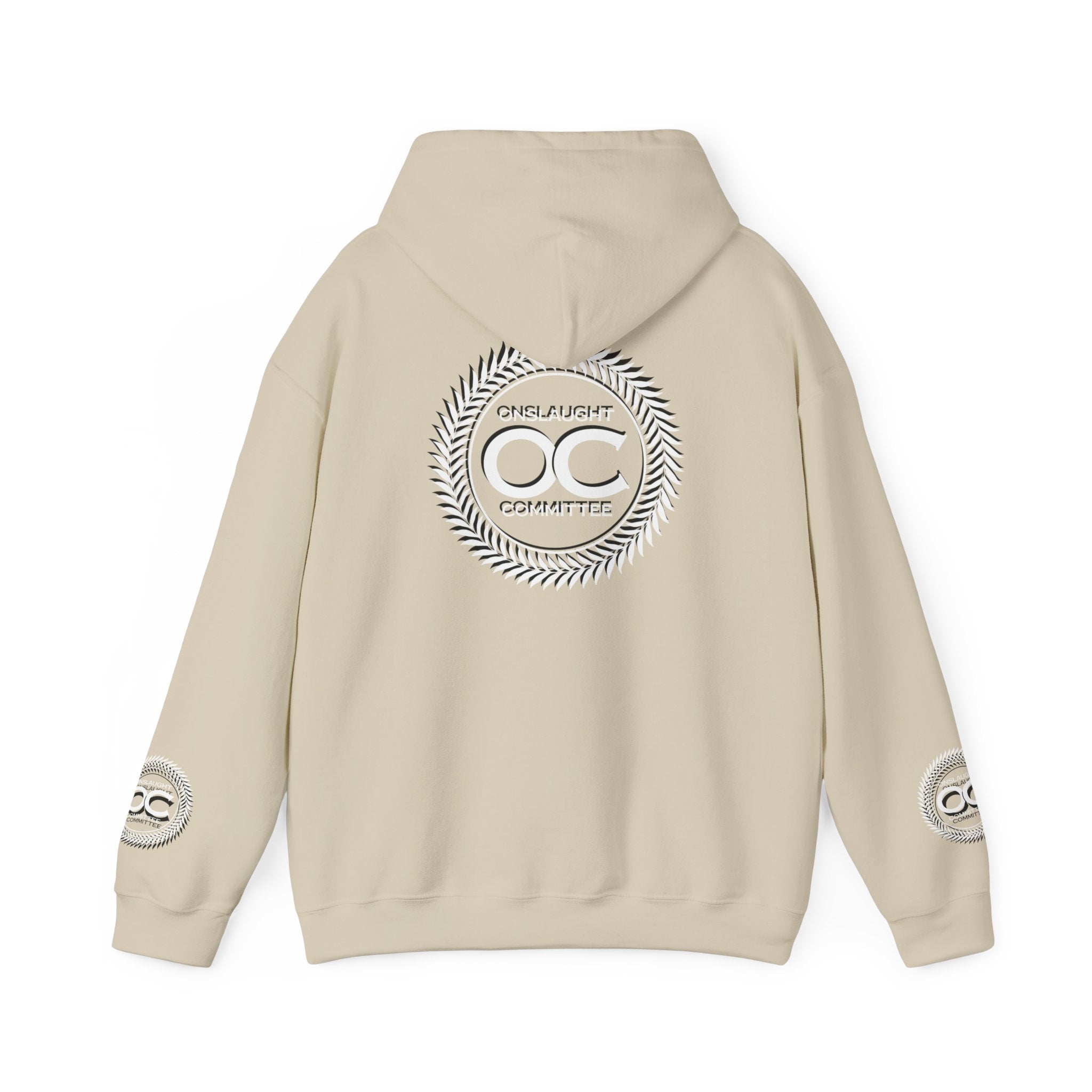 Onslaught Committee OC Logo Hoodie - Laurel Crest Graphic Sweatshirt