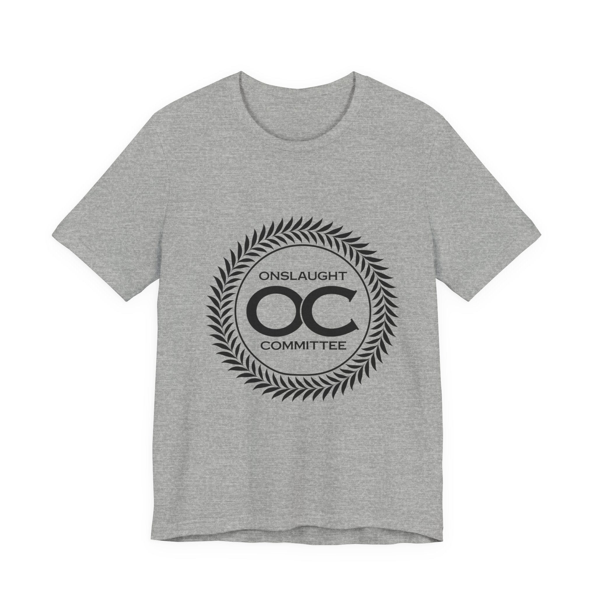 Onslaught Committee OC Logo T-Shirt — Minimalist Laurel Crest Tee