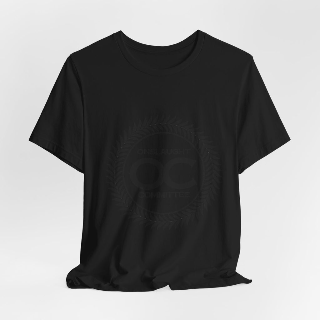 Onslaught Committee OC Logo T-Shirt — Minimalist Laurel Crest Tee