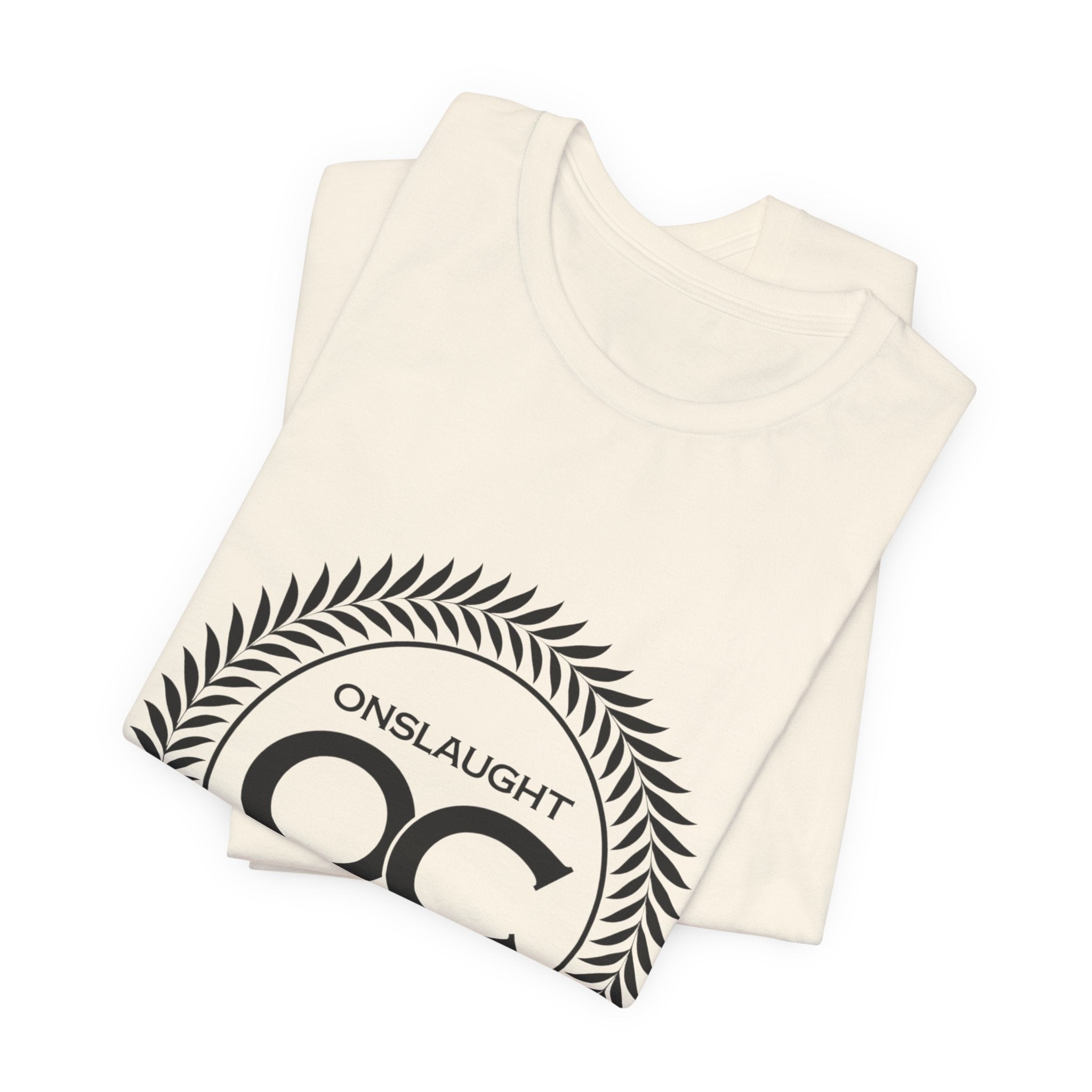 Onslaught Committee OC Logo T-Shirt — Minimalist Laurel Crest Tee