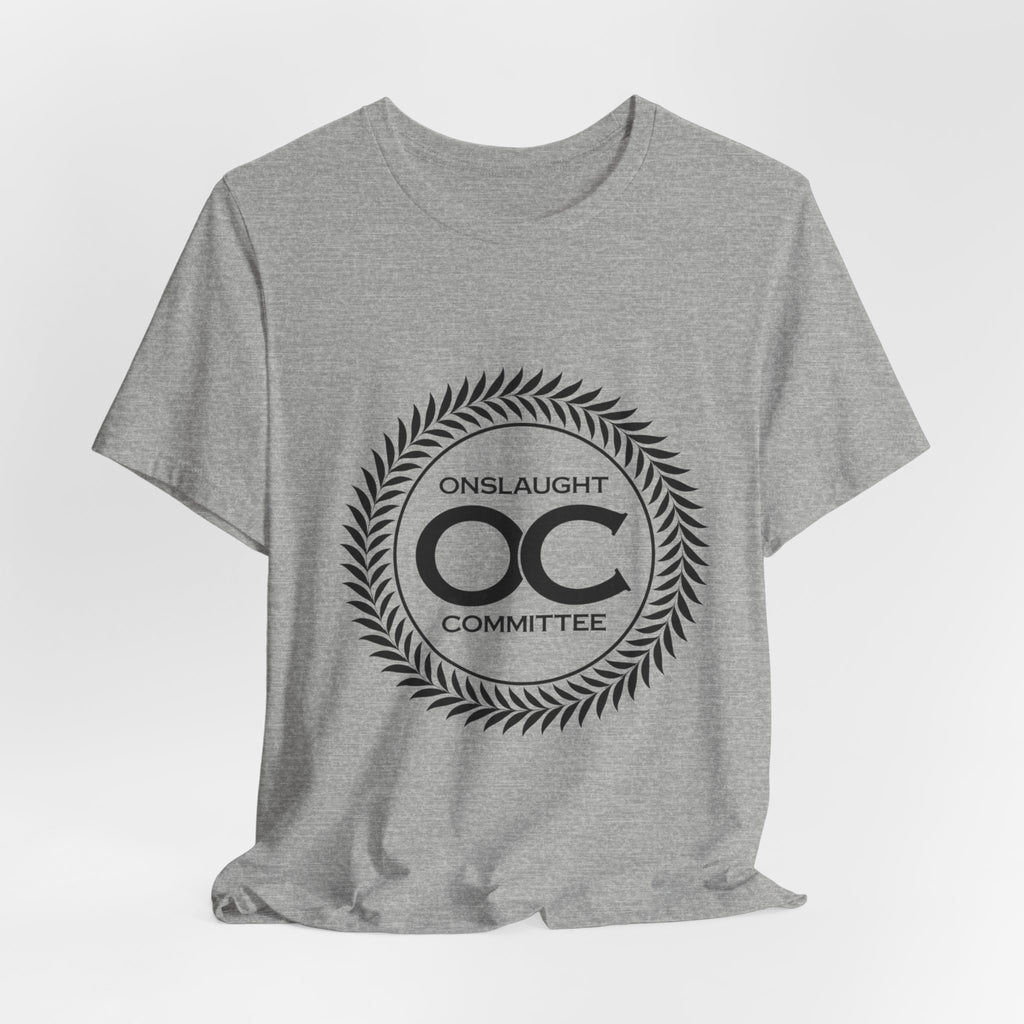 Onslaught Committee OC Logo T-Shirt — Minimalist Laurel Crest Tee