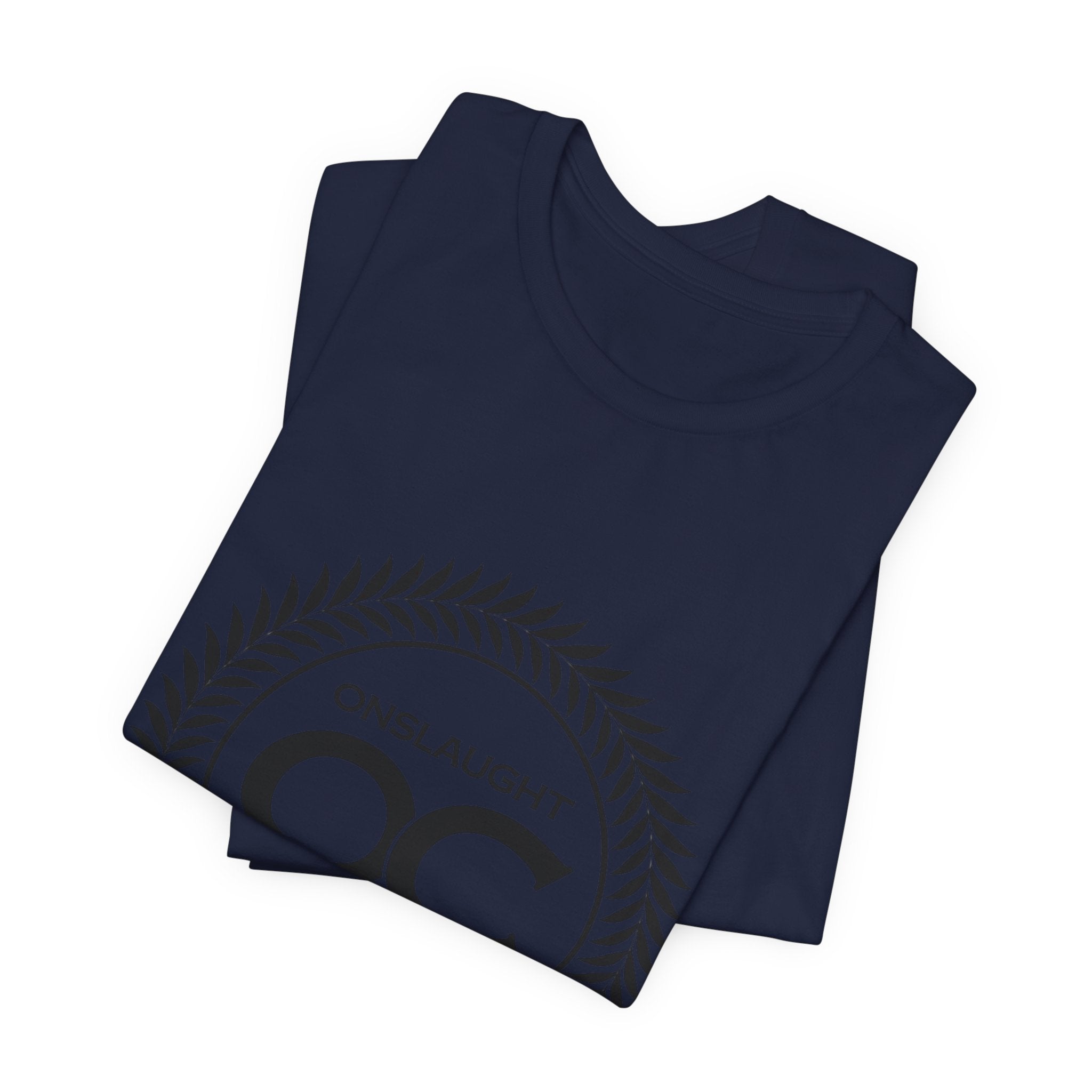 Onslaught Committee OC Logo T-Shirt — Minimalist Laurel Crest Tee