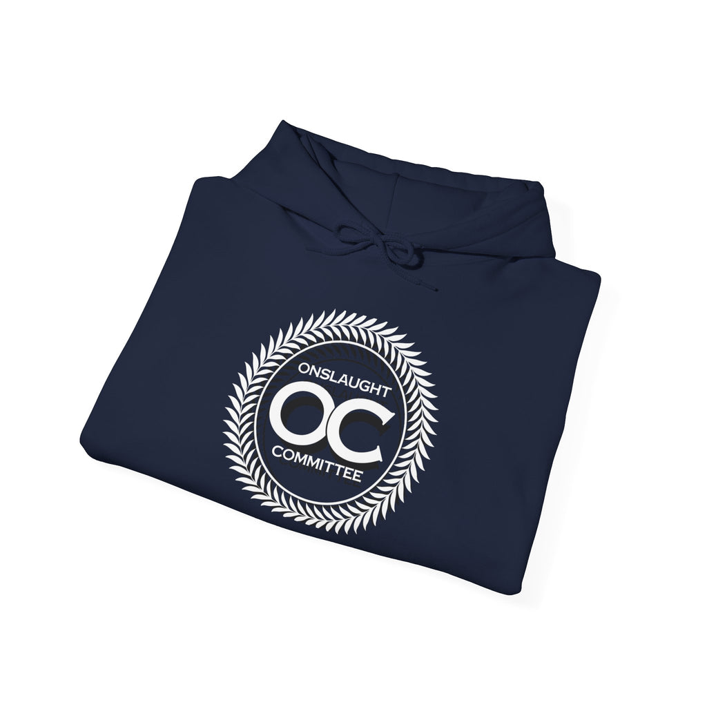 Onslaught Committee OC Logo Hoodie - Laurel Crest Graphic Sweatshirt