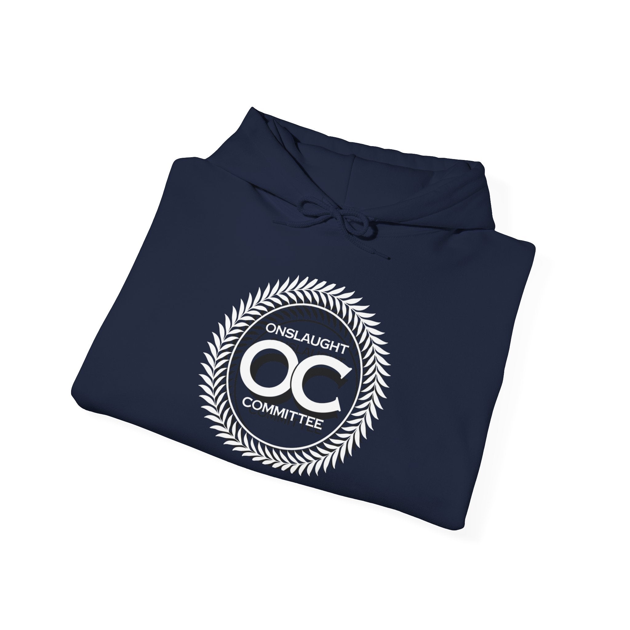 Onslaught Committee OC Logo Hoodie - Laurel Crest Graphic Sweatshirt
