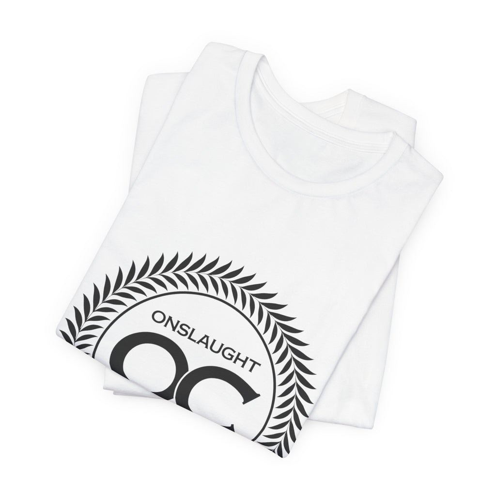 Onslaught Committee OC Logo T-Shirt — Minimalist Laurel Crest Tee