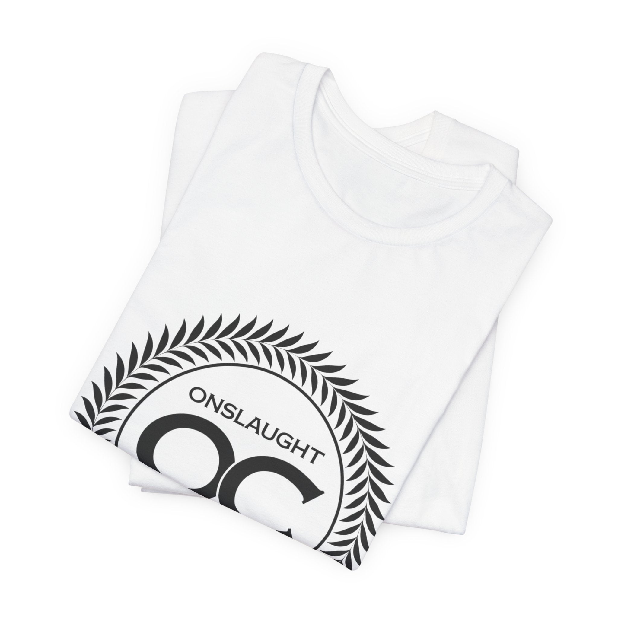 Onslaught Committee OC Logo T-Shirt — Minimalist Laurel Crest Tee