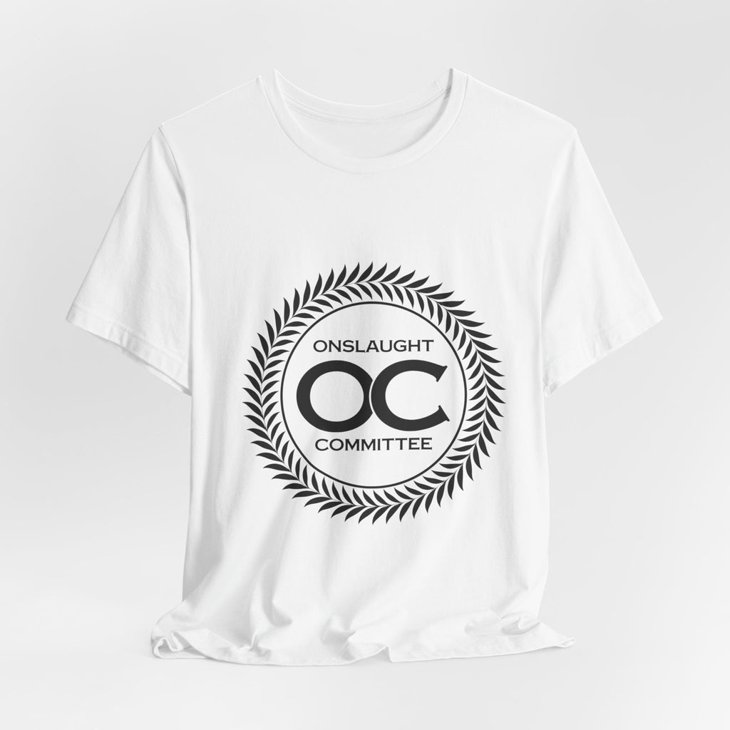 Onslaught Committee OC Logo T-Shirt — Minimalist Laurel Crest Tee