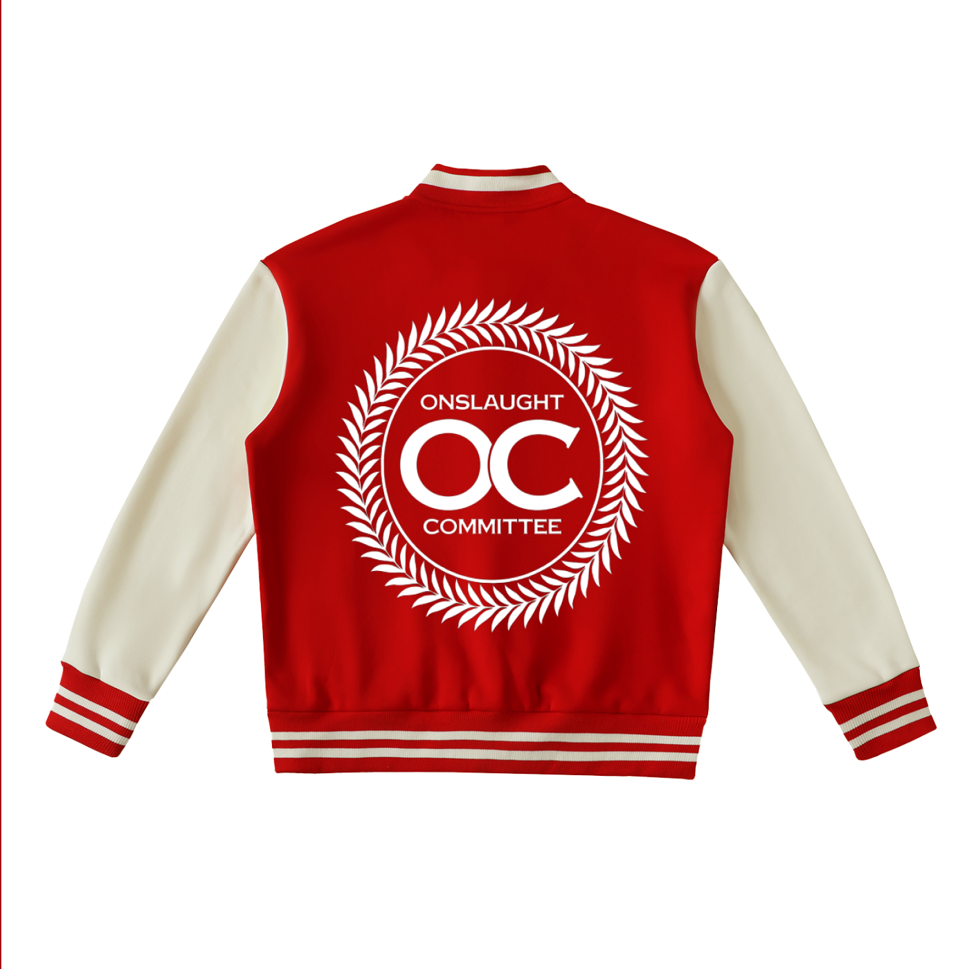 Two-Tone Fleeced Varsity Jacket