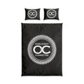 Onslaught Committee Cotton Bed Set – Black Logo Duvet Cover & Pillow Shams