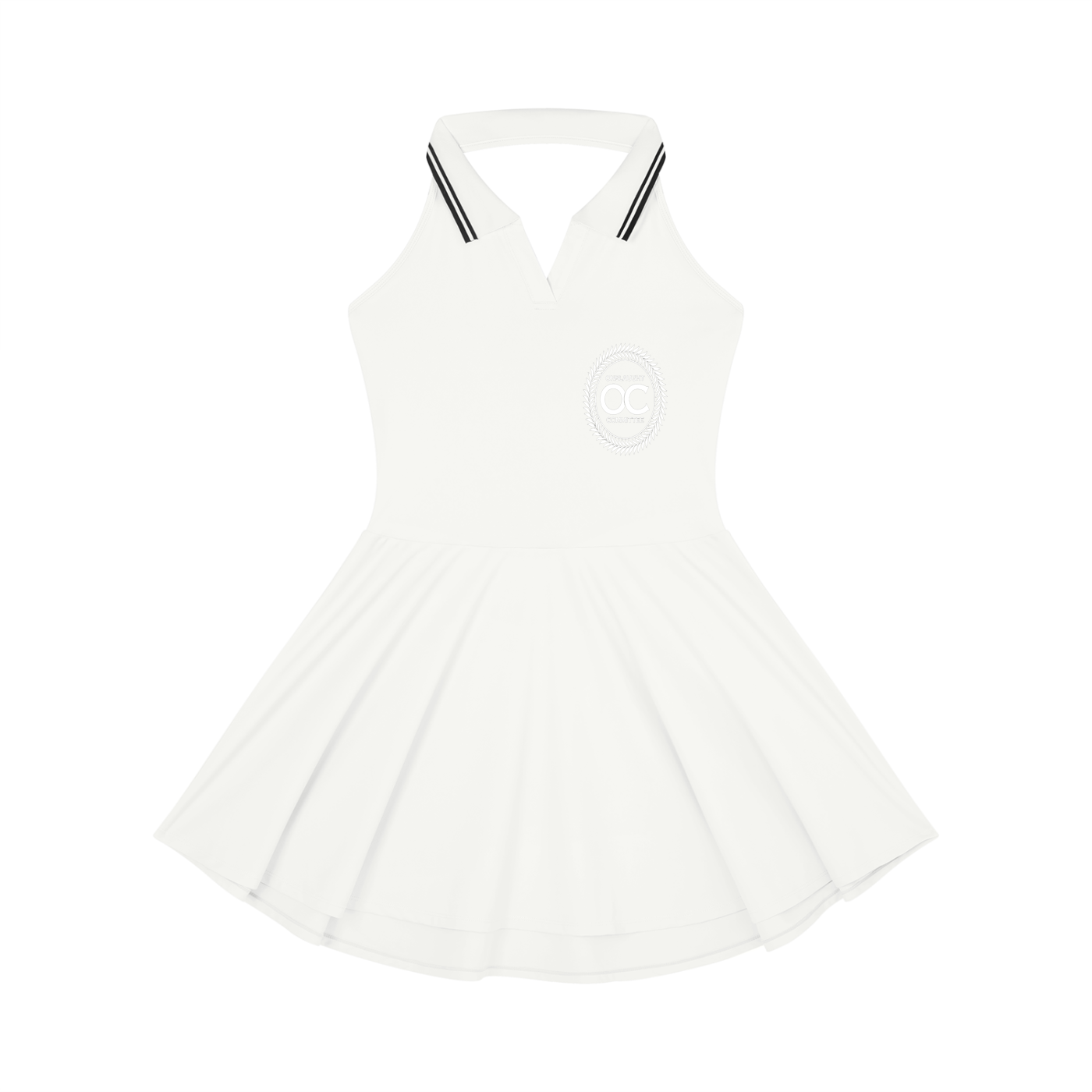 Women's Collared Halter A-Line Tennis Dress