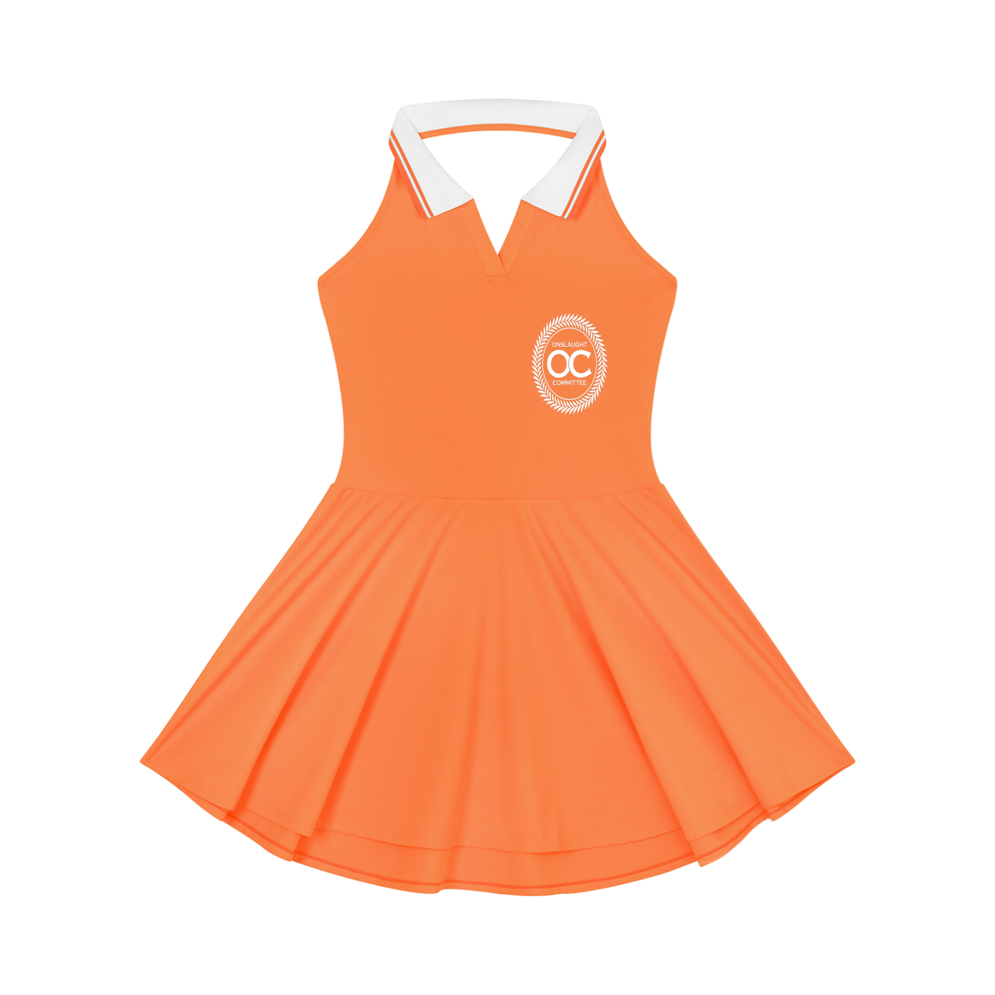 Women's Collared Halter A-Line Tennis Dress
