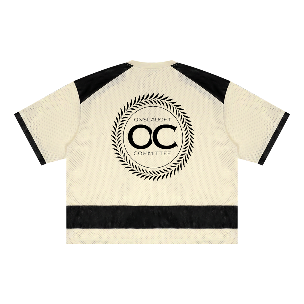 Unisex Raglan Sleeve Mesh Boxy T-Shirt