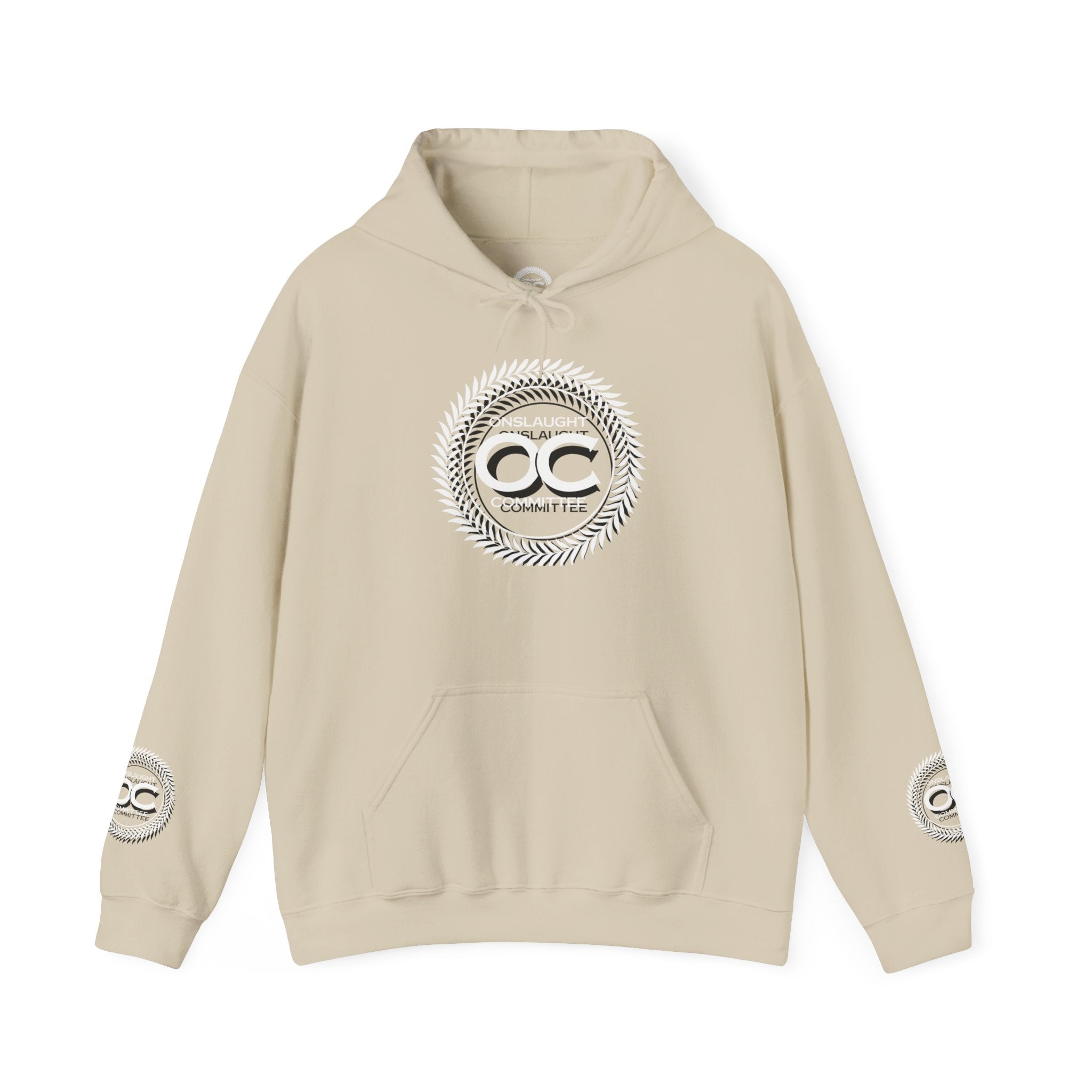 Onslaught Committee OC Logo Hoodie - Laurel Crest Graphic Sweatshirt