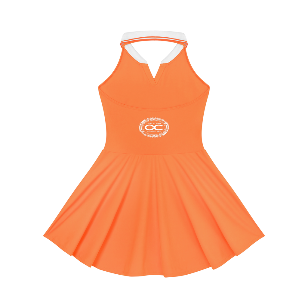 Women's Collared Halter A-Line Tennis Dress