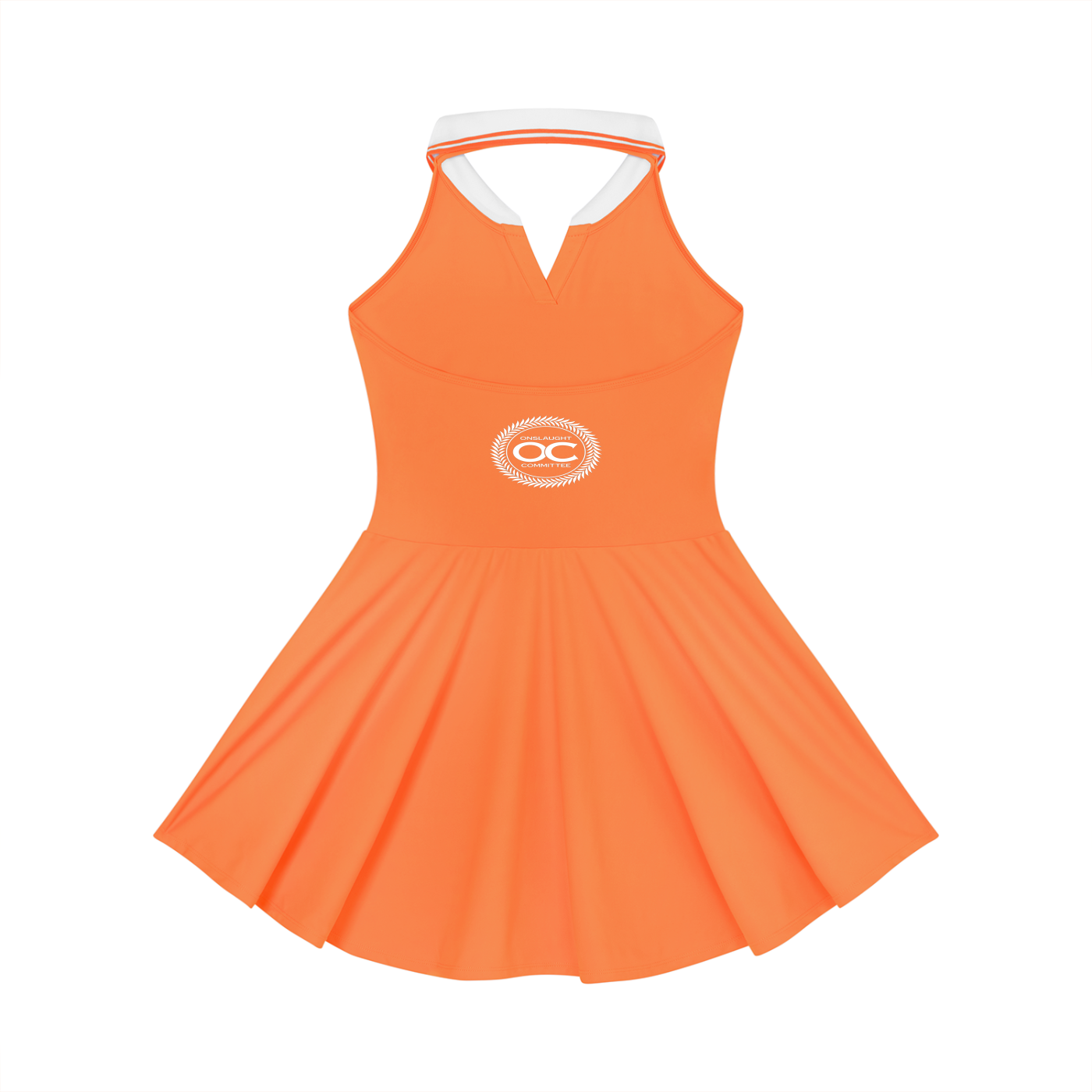 Women's Collared Halter A-Line Tennis Dress