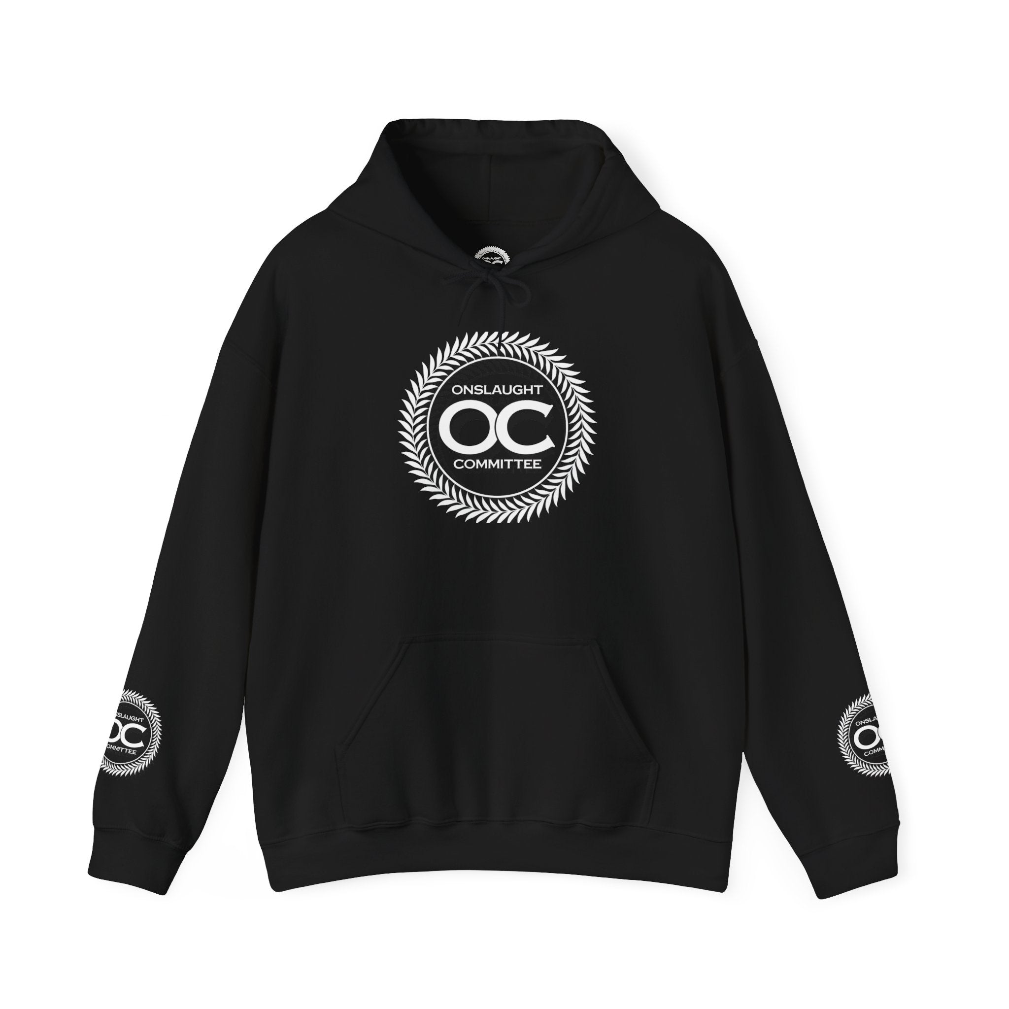 Onslaught Committee OC Logo Hoodie - Laurel Crest Graphic Sweatshirt