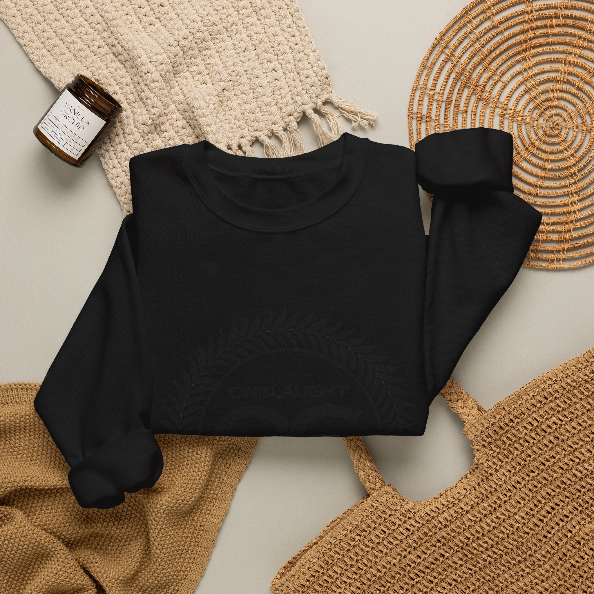 Crewneck Sweatshirt — Onslaught Committee OC Laurel Logo