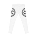 White Logo Leggings — 'Onslaught Committee' Crest Casual Women's Leggings