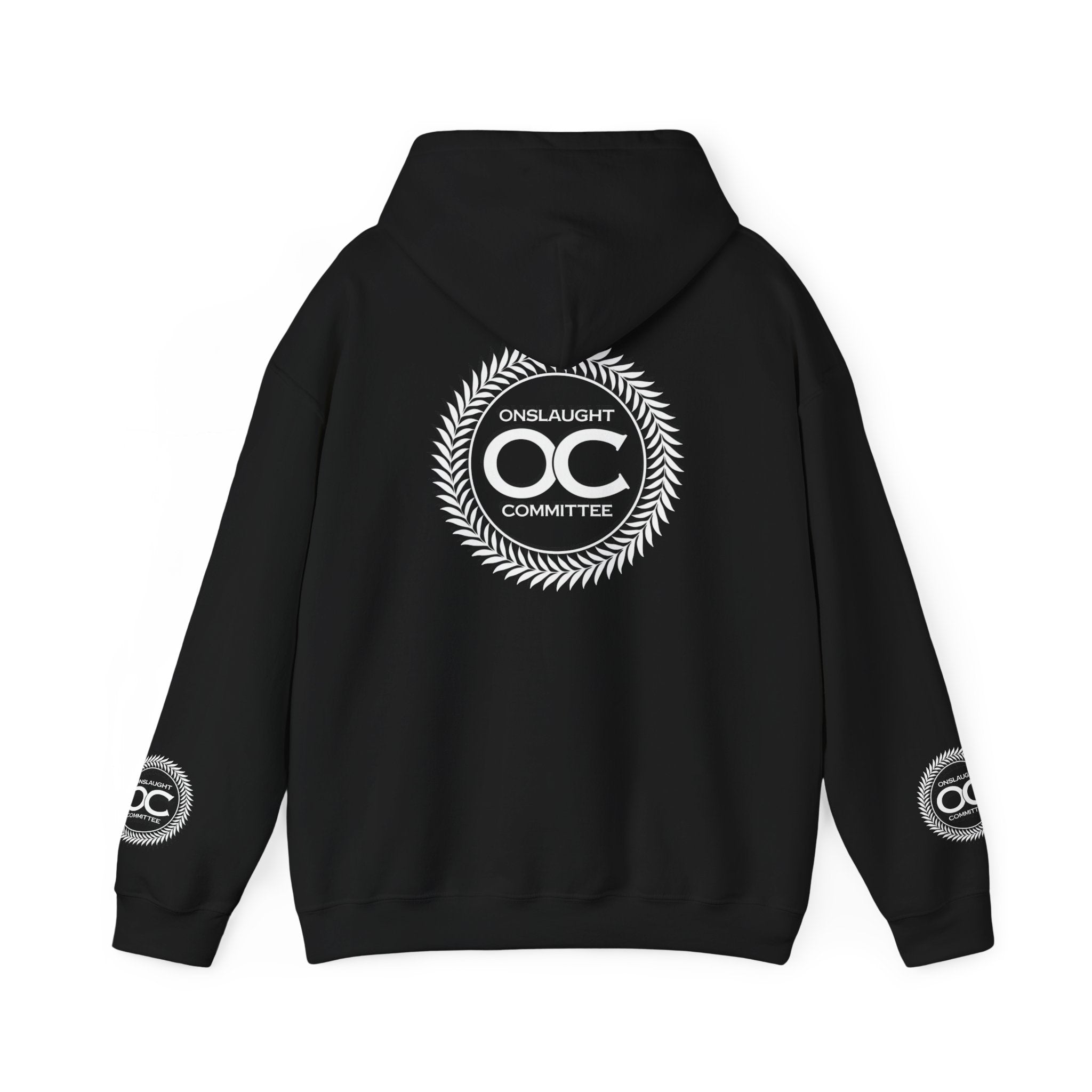 Onslaught Committee OC Logo Hoodie - Laurel Crest Graphic Sweatshirt