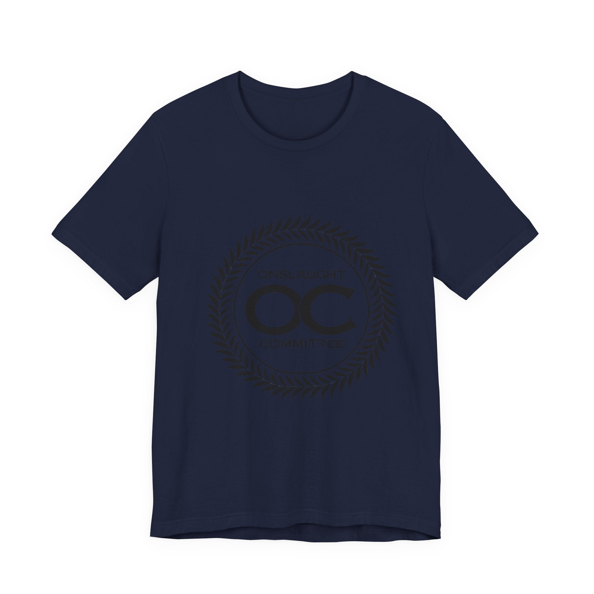Onslaught Committee OC Logo T-Shirt — Minimalist Laurel Crest Tee