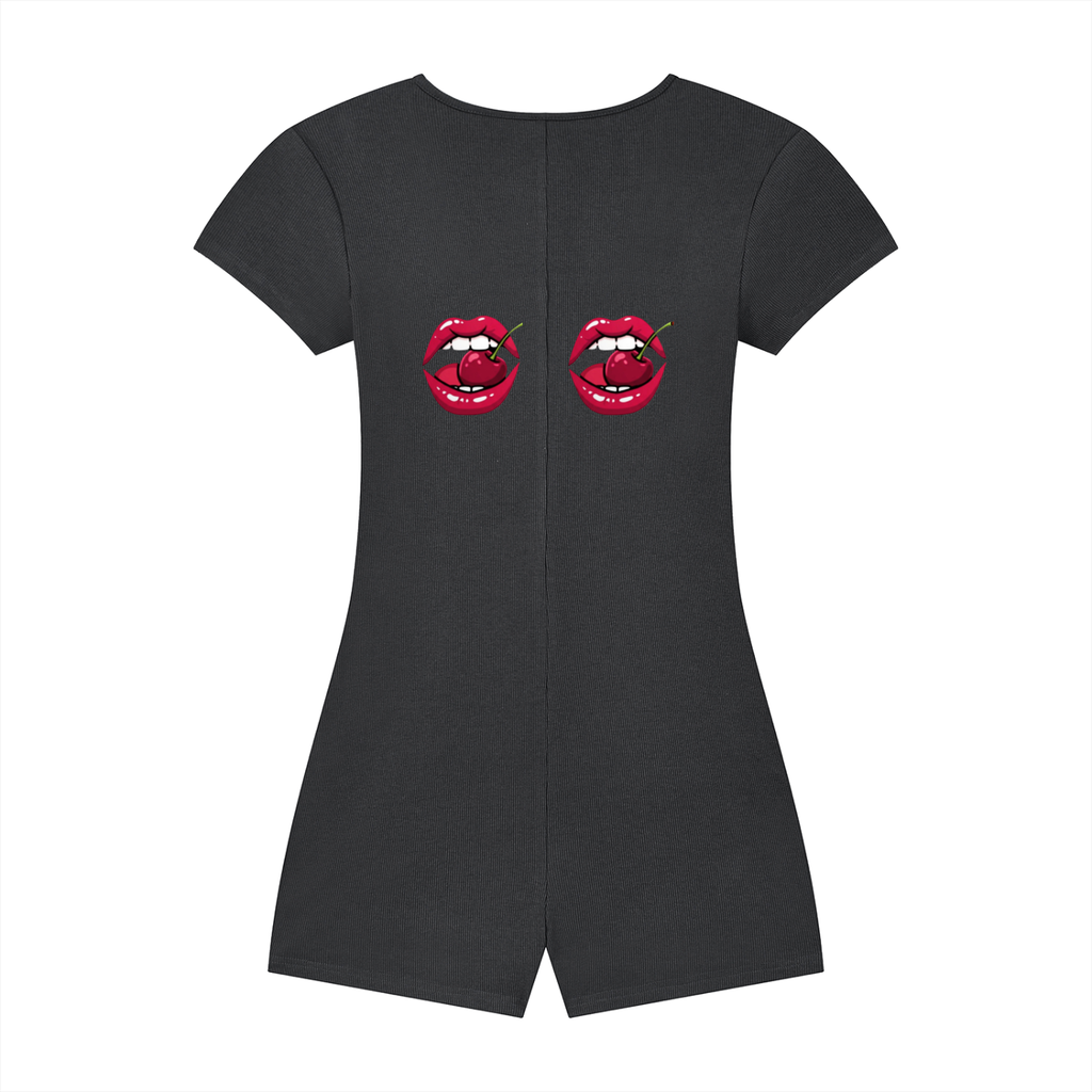 Women's Dual-Function Cape Tie-Waist Romper