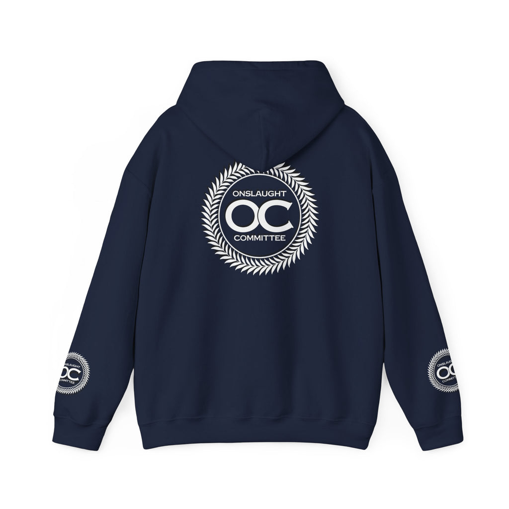 Onslaught Committee OC Logo Hoodie - Laurel Crest Graphic Sweatshirt