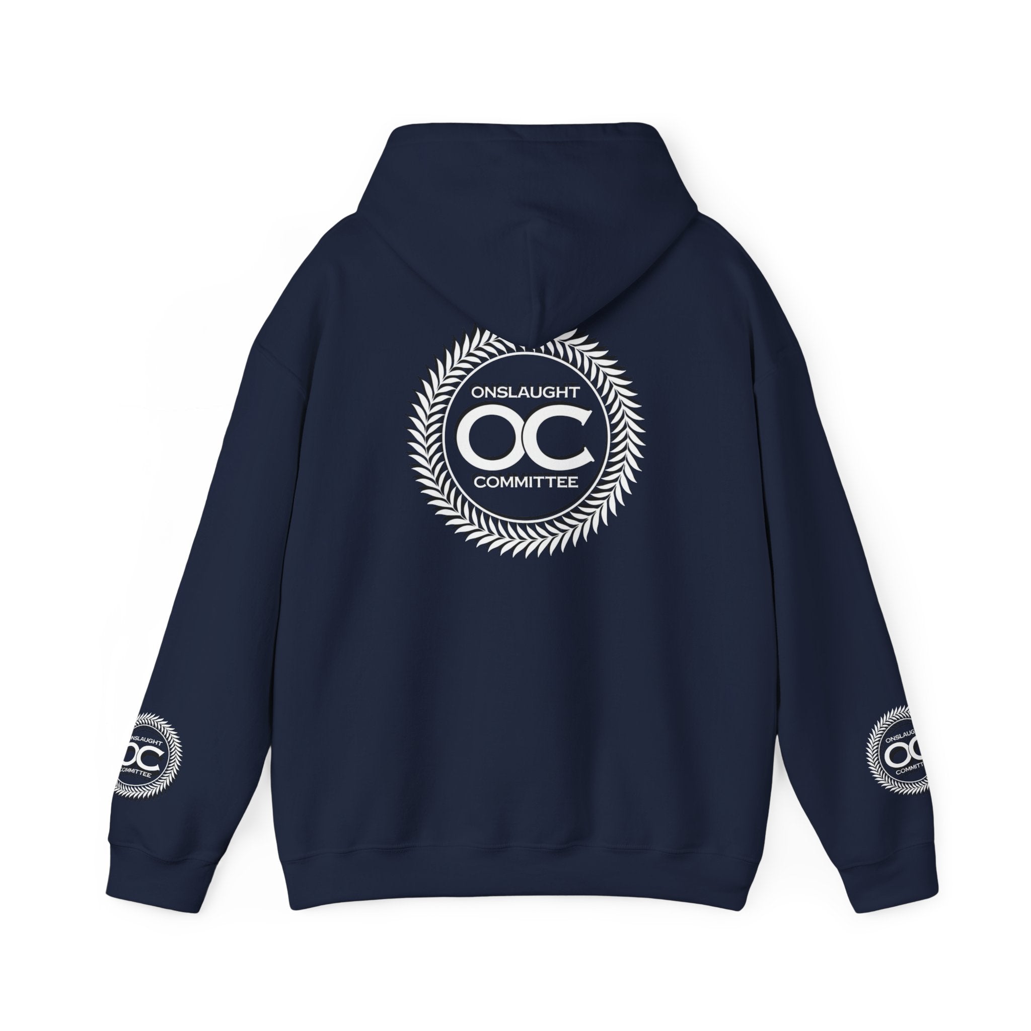 Onslaught Committee OC Logo Hoodie - Laurel Crest Graphic Sweatshirt