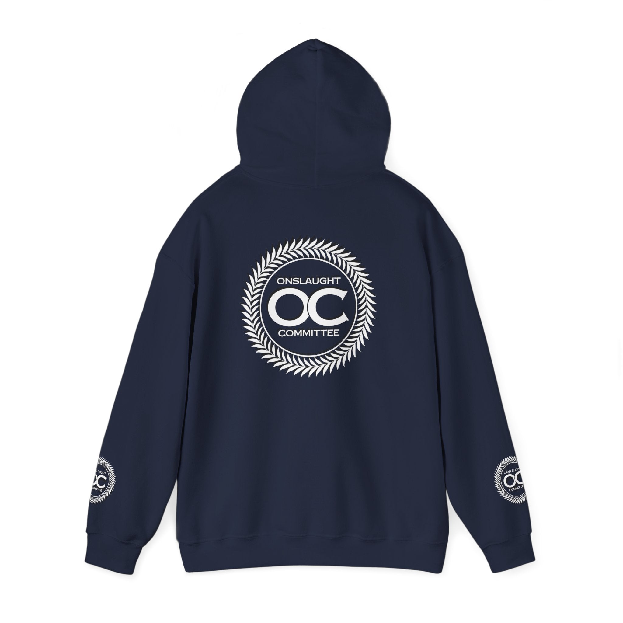 Onslaught Committee OC Logo Hoodie - Laurel Crest Graphic Sweatshirt