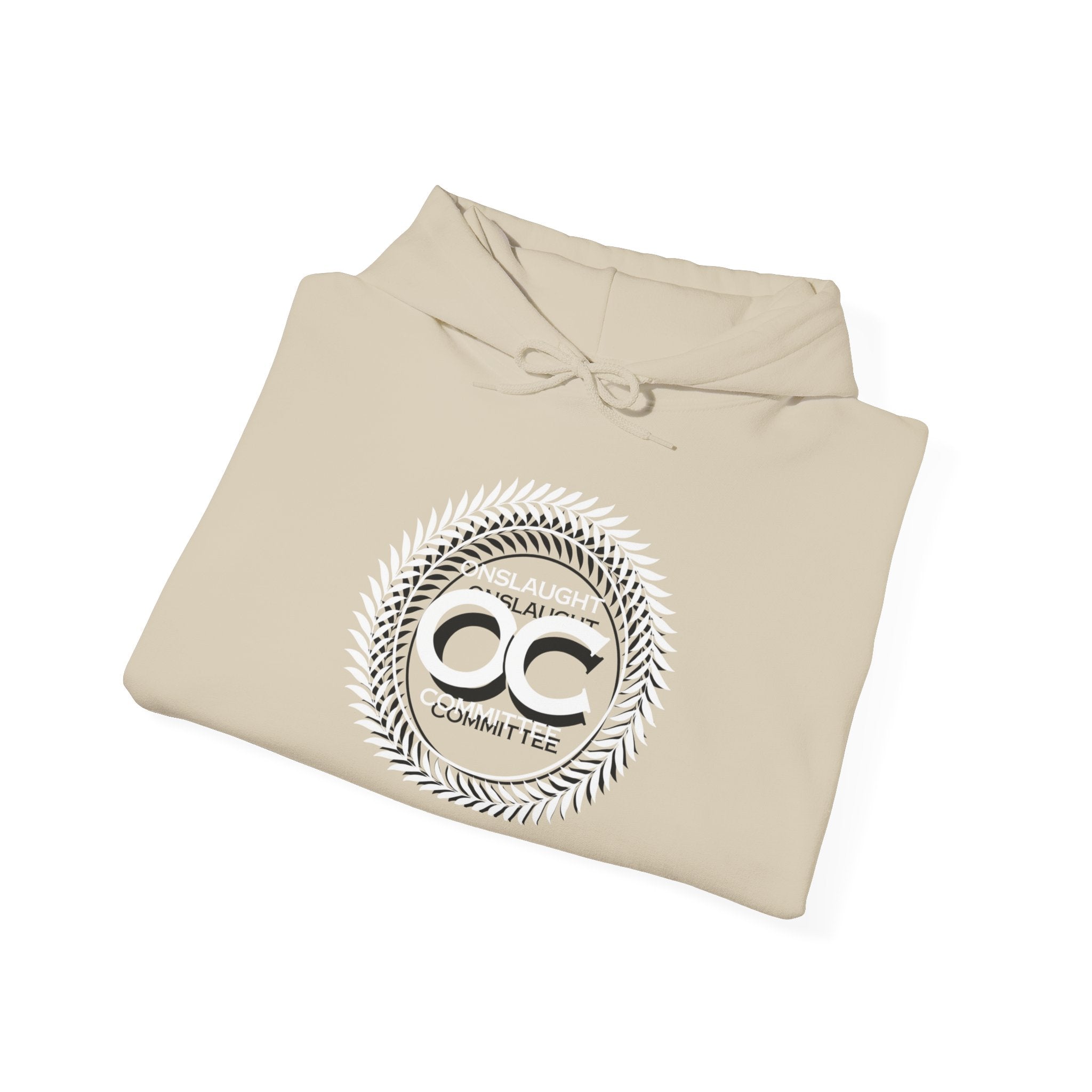 Onslaught Committee OC Logo Hoodie - Laurel Crest Graphic Sweatshirt