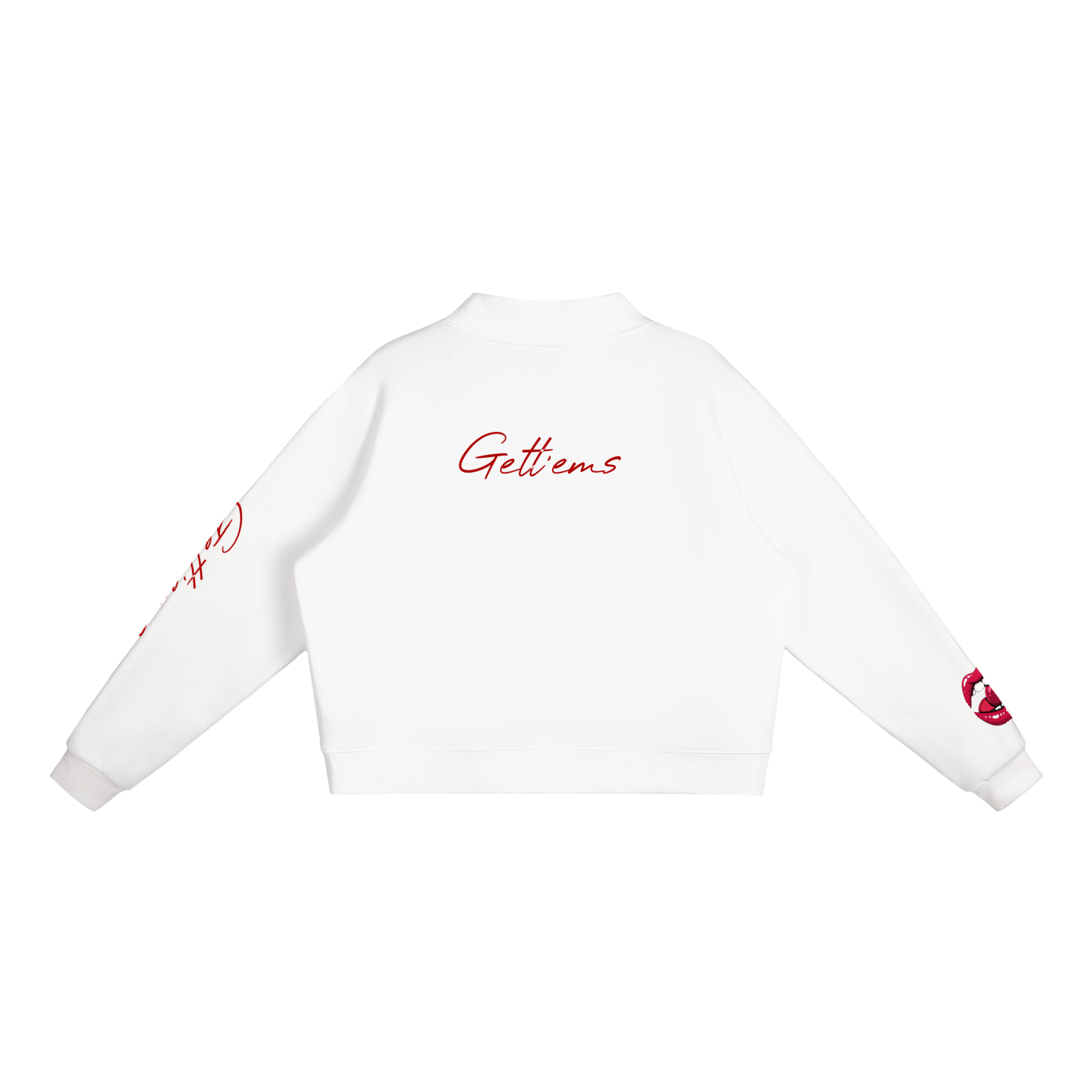 Essential Fleece Mock-Neck Crew Sweatshirt