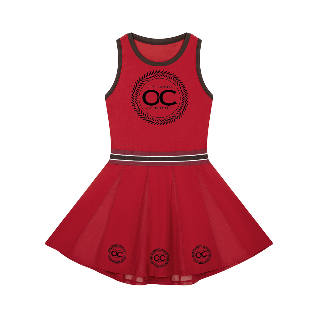 Women's Color Block A-Line Sleeveless Dress