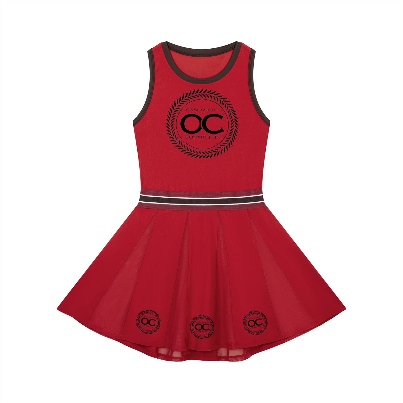 Women's Color Block A-Line Sleeveless Dress