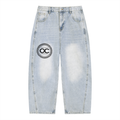 Men's Vintage Wash Sunfade Barrel Leg Jeans