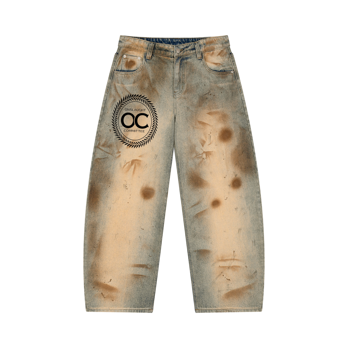 Men’s Vintage Wash Barrel Leg Jeans