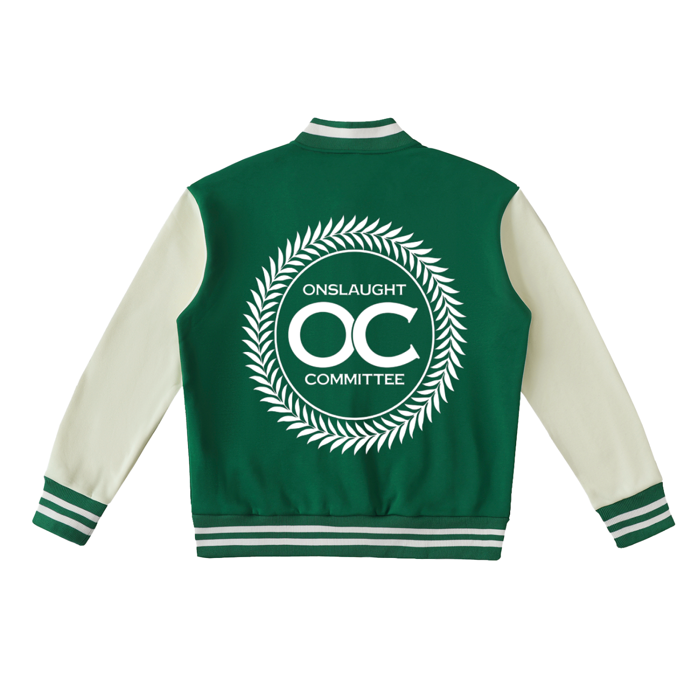 Two-Tone Fleeced Varsity Jacket
