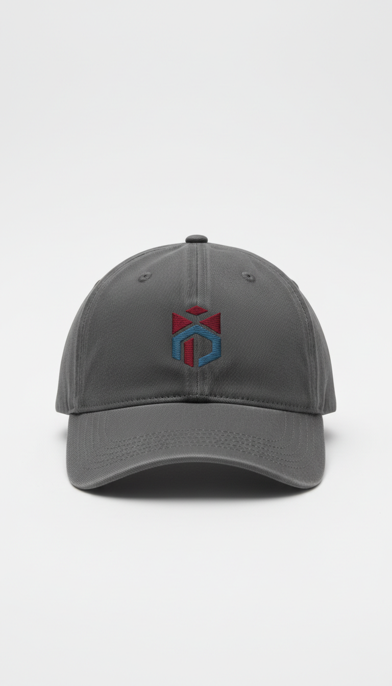 Metro Grey Cap Icon Embroidery