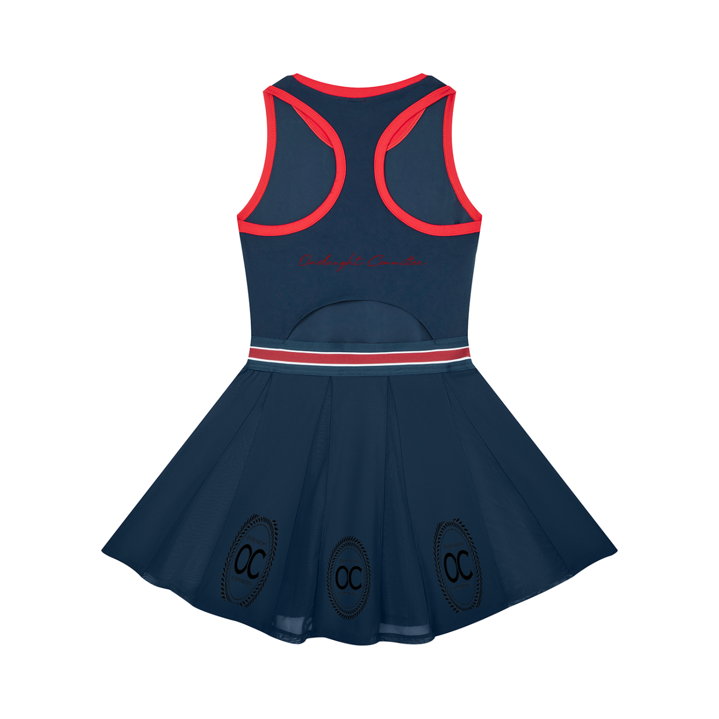 Women's Color Block A-Line Sleeveless Dress